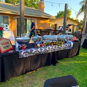 Catering equipment. (Chafing dishes, Plates etc)